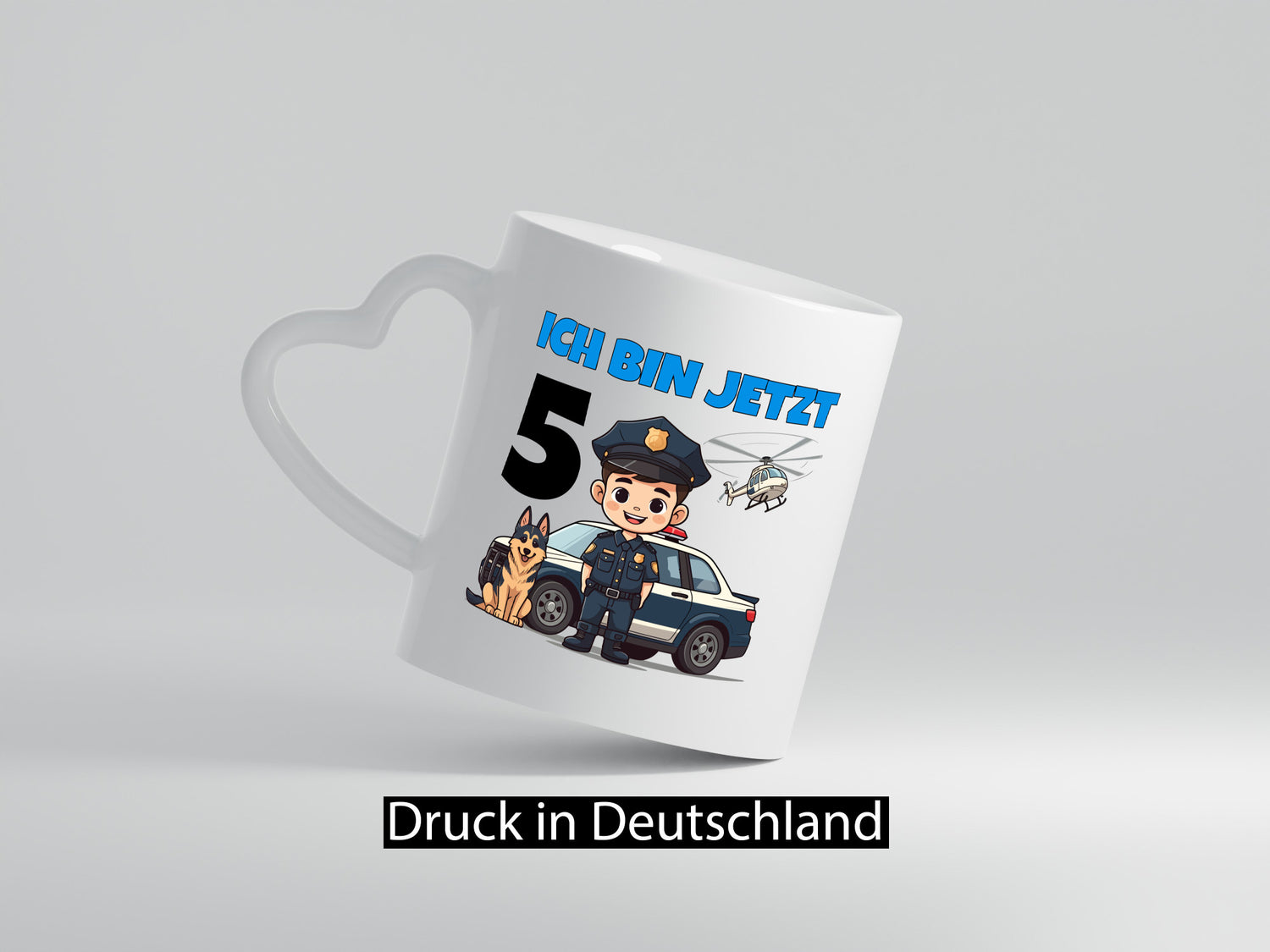 5. Geburtstag | 5 Jahre Polizei Kind Polizeiauto Geschenk Geschenkidee lustiger