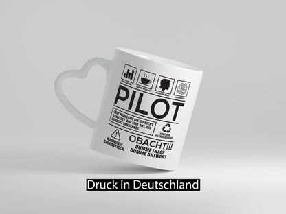 Achtung Probleme Pilot | Flugzeug Piloten lustig Humor Geschenkidee Geschenk