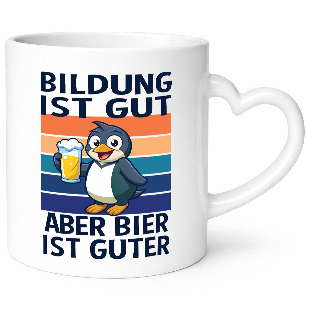 Bildung ist gut aber bier guter | sauf Spruch Geschenkidee Humor Tasse