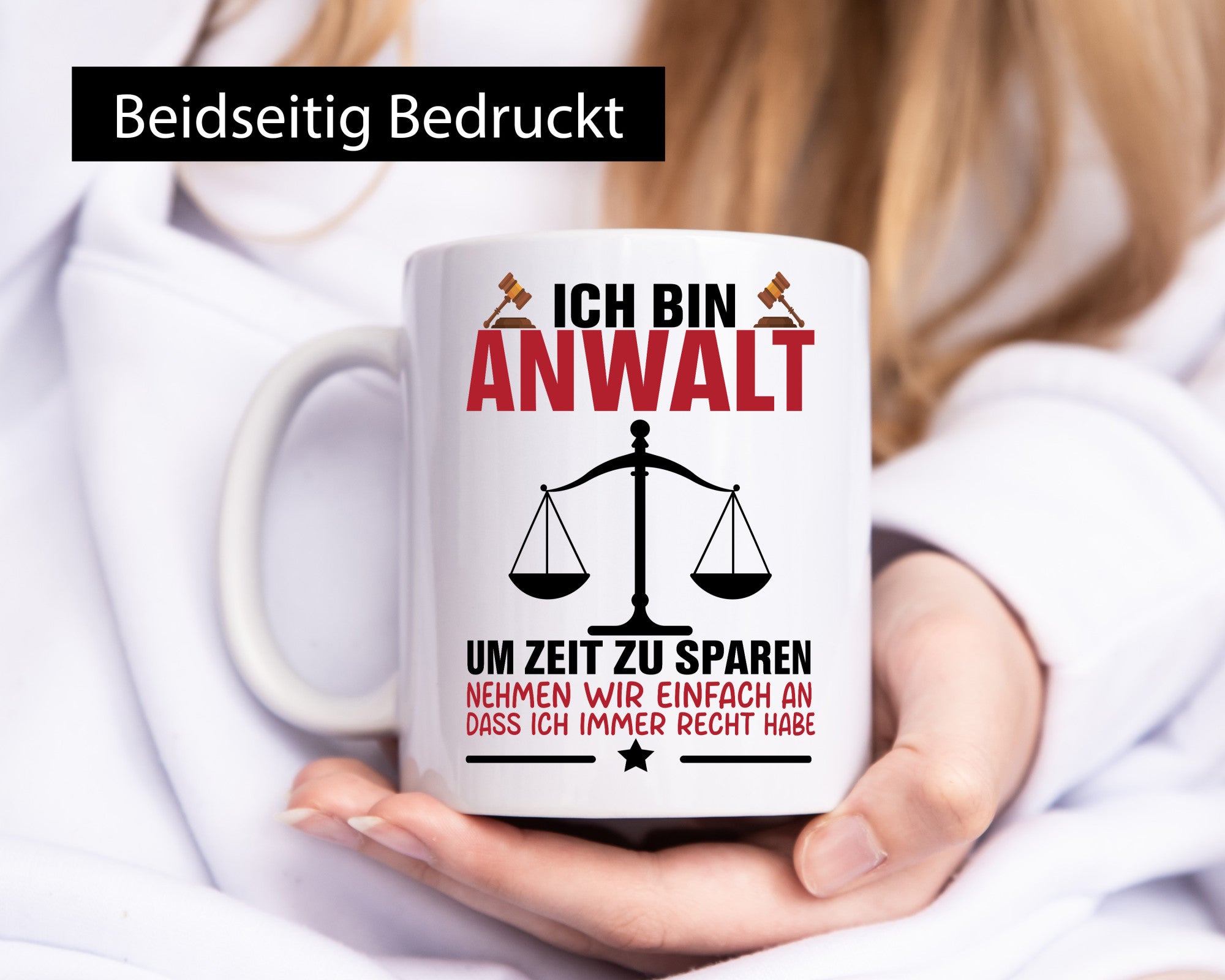 Zeit sparen | Anwalt Jura Jurist Humor Geschenkidee Tasse