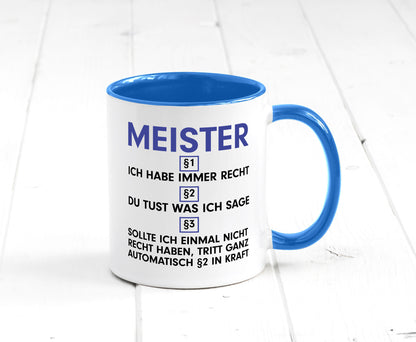Ich habe immer Recht Meister | Meisterbrief v2 Geschenk Humor Geschenkidee