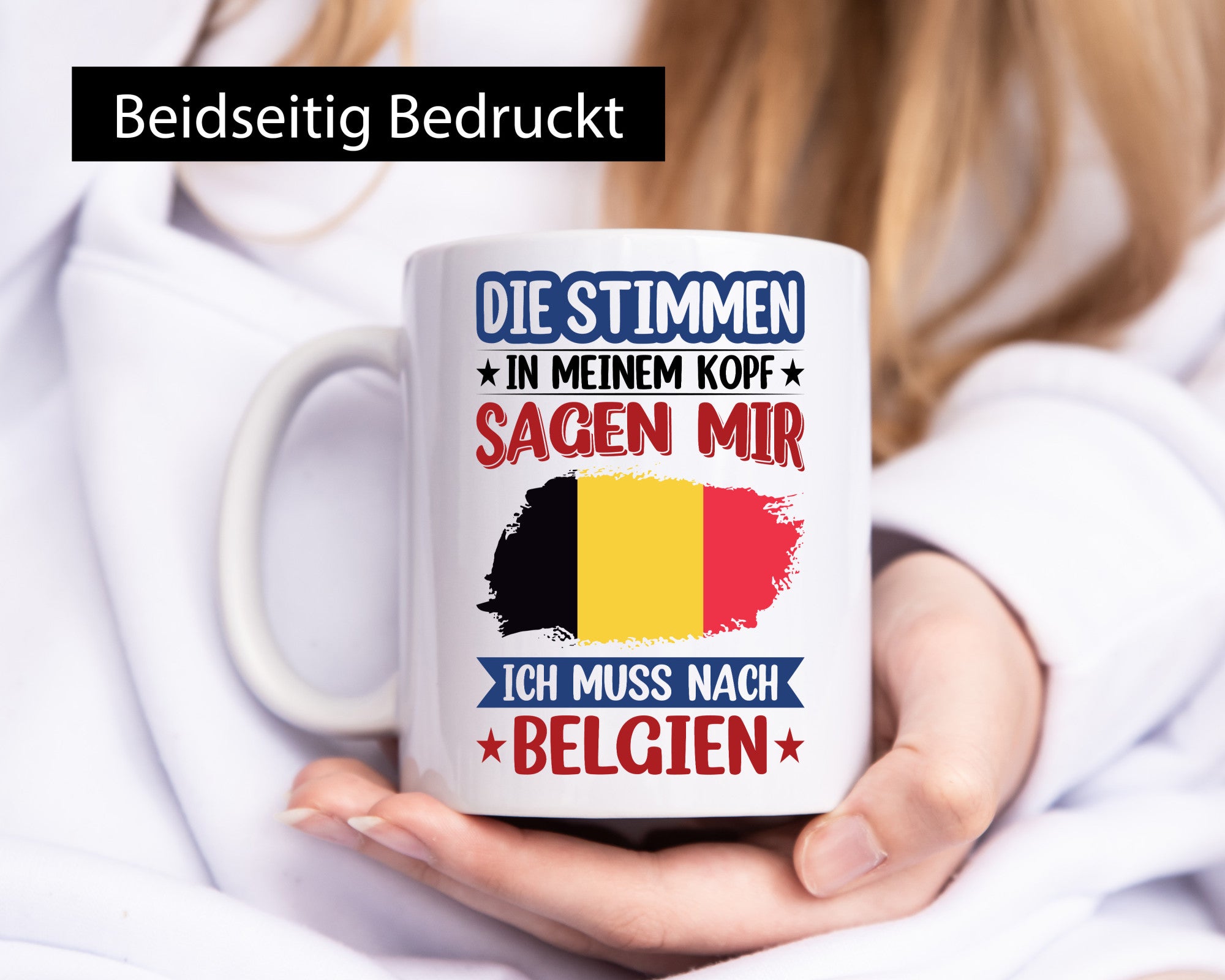 Belgien | Urlaub Stimmen in meinem Kopf Traumland lustiger Spruch Geschenk