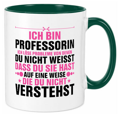 Löse Probleme: Professorin | Uni Universität v2 Geschenkidee Humor Tasse
