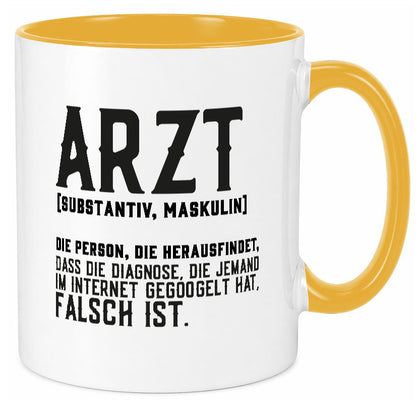 Arzt | Beschreibung Definition Diagnose Klinik Geschenk Humor Geschenkidee Tasse