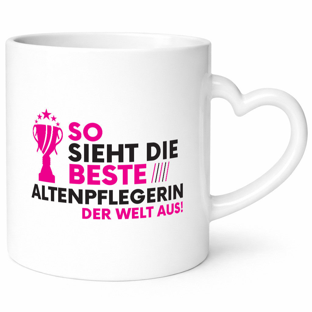 Die weltbeste Altenpflegerin | Geschenk für Pflegepersonal mit lustigem Spruch