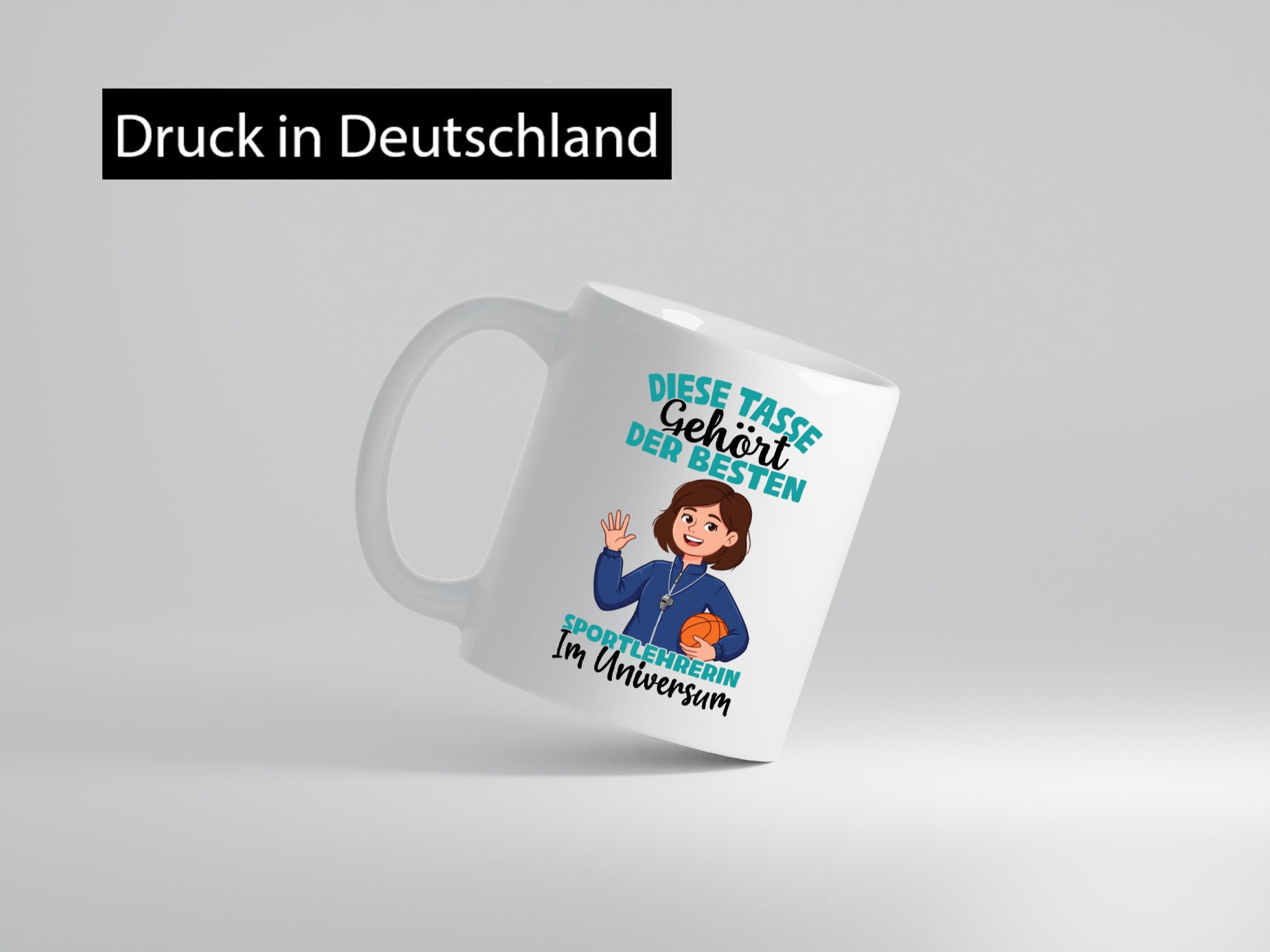 Im Universum: Sportlehrerin | Lehrer Sport Humor Geschenkidee Tasse