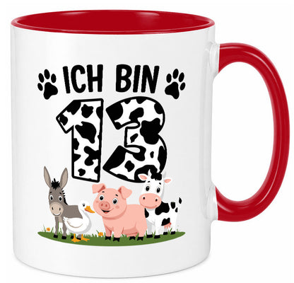 13 Geburtstag | Jahre Farmer Kind Humor Geschenkidee Tasse