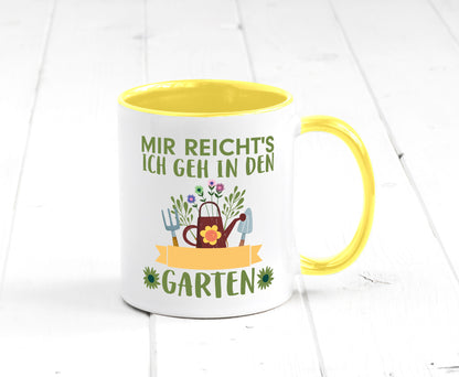 Ich geh in den Garten | Gärtner Tasse Gartenarbeit Humor Arbeit Kollegen Büro