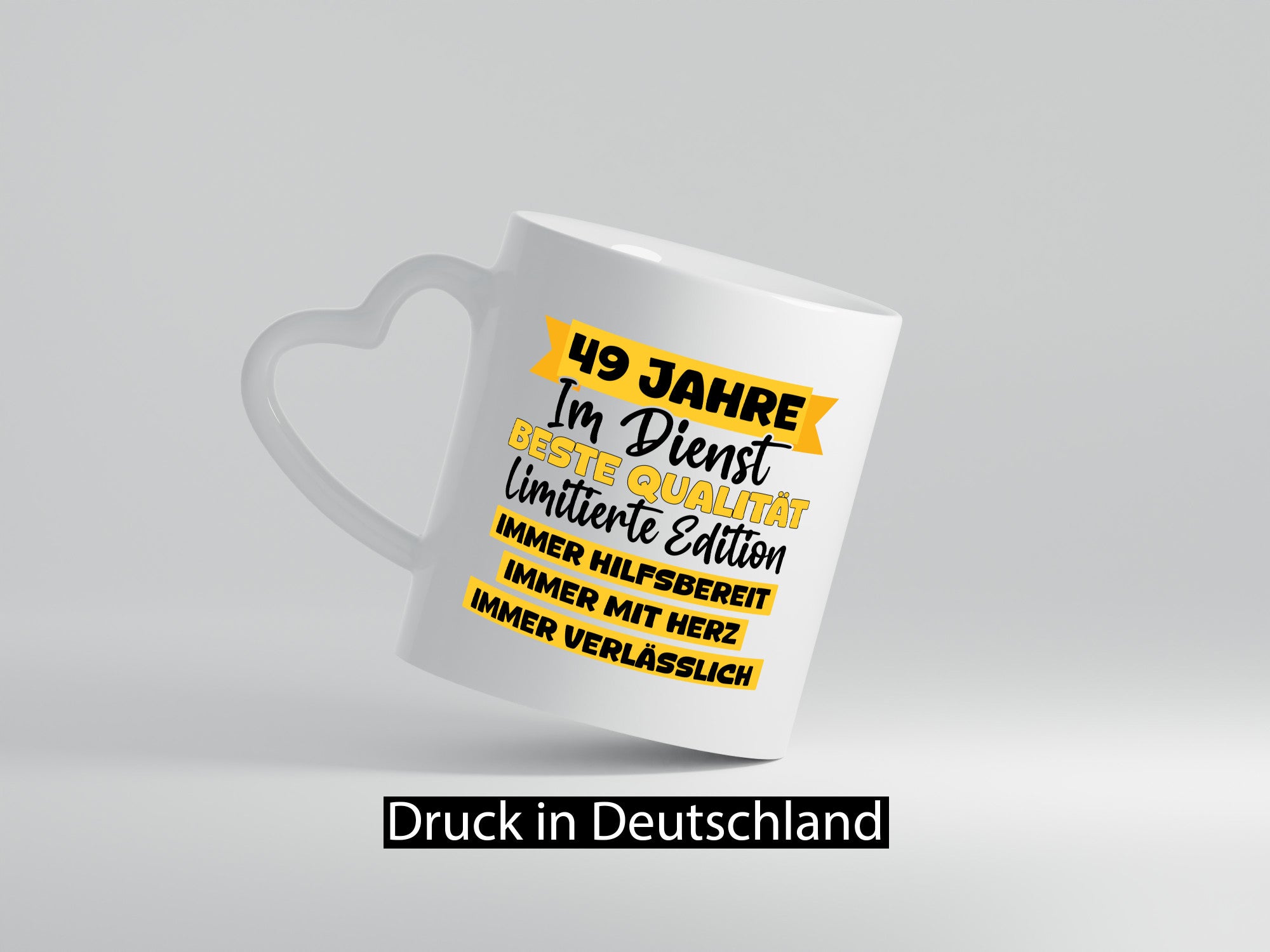 49 Jahre im Dienst | Jubiläum Arbeit v8 Geschenkidee Kollegen Büro Humor Tasse