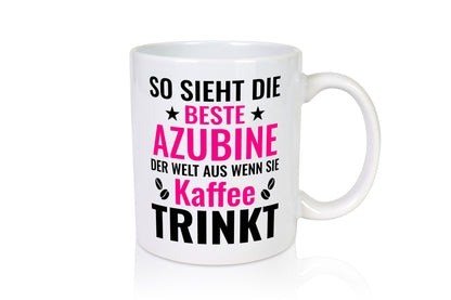 Kaffee trinkt: Azubine | Ausbildung Lehre Lehrling Geschenkidee Humor Tasse
