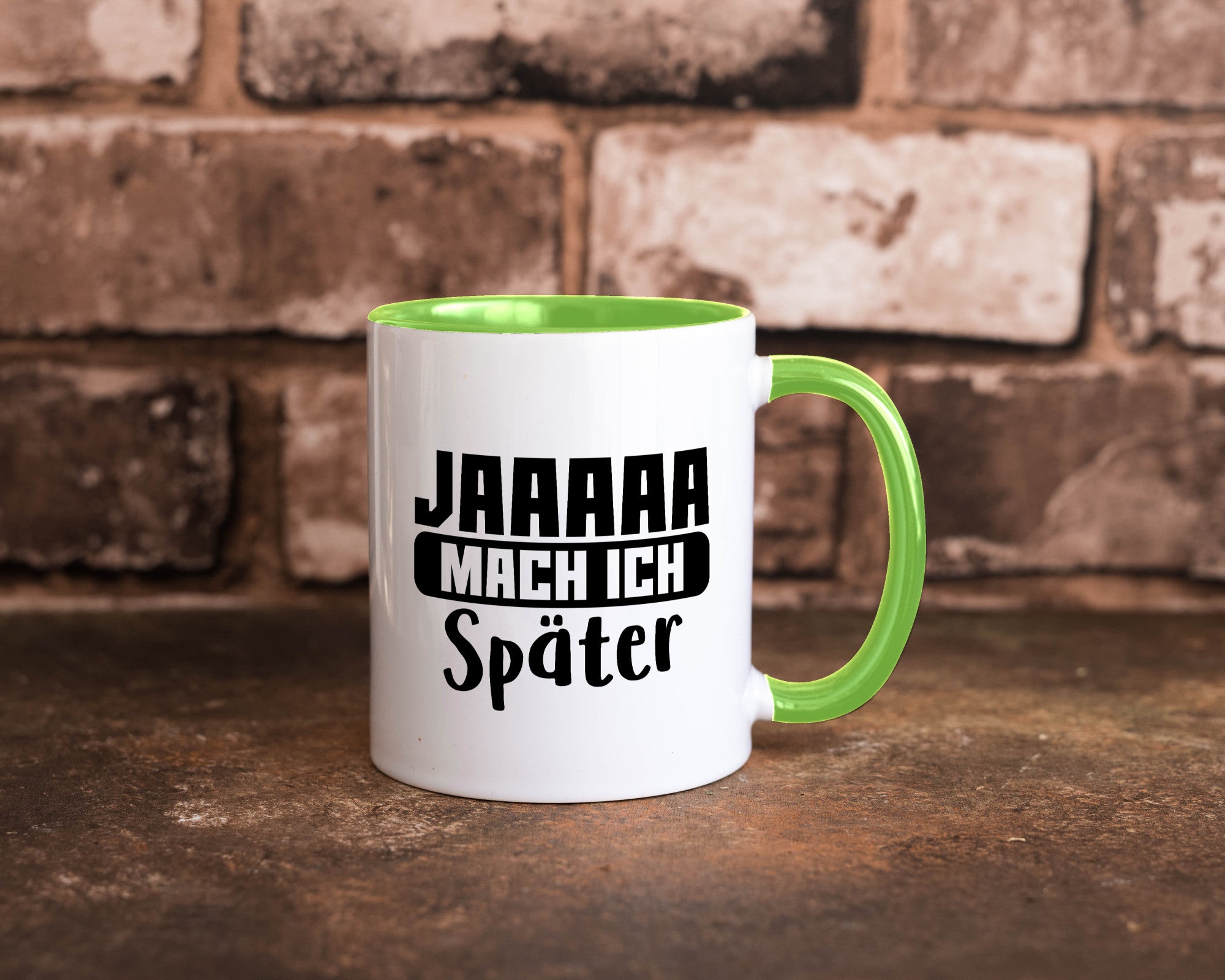 Mach ich später | Teenager lustiger Spruch Aufschieben Humor Geschenkidee Tasse