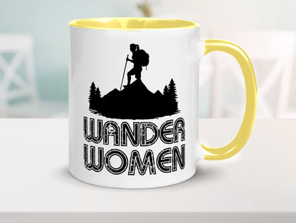 Wander Woman | Wandern Berge Geschenk Familie Geschenkidee lustiger Spruch Tasse