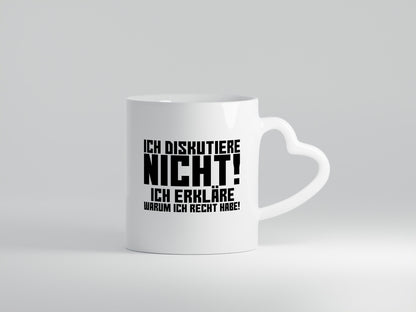 Ich diskutiere nicht | Rechthaber Besserwisser Spruch Geschenk Tierliebhaber