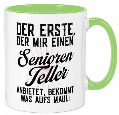 Senioren Teller | rentner Ruhestand lustig Jubiläum Geschenk Tasse