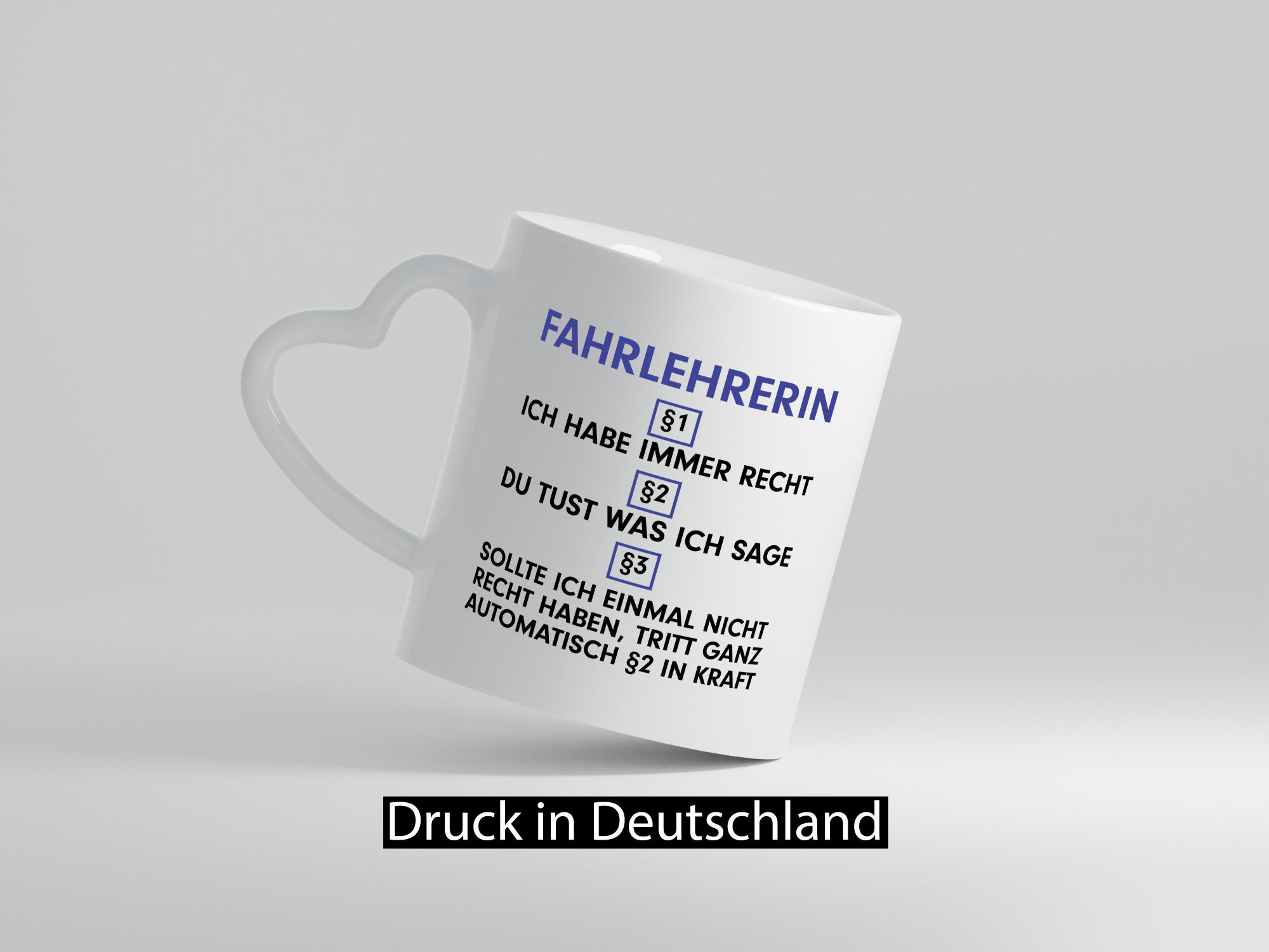 Ich habe immer Recht Fahrlehrerin| Fahrschule v2 Humor Geschenkidee Tasse