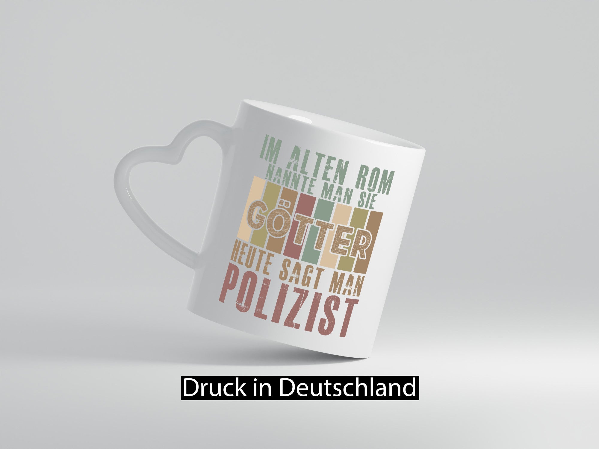 Heute sagt man: Polizist | Polizei lustiger Spruch Geschenk Humor Geschenkidee