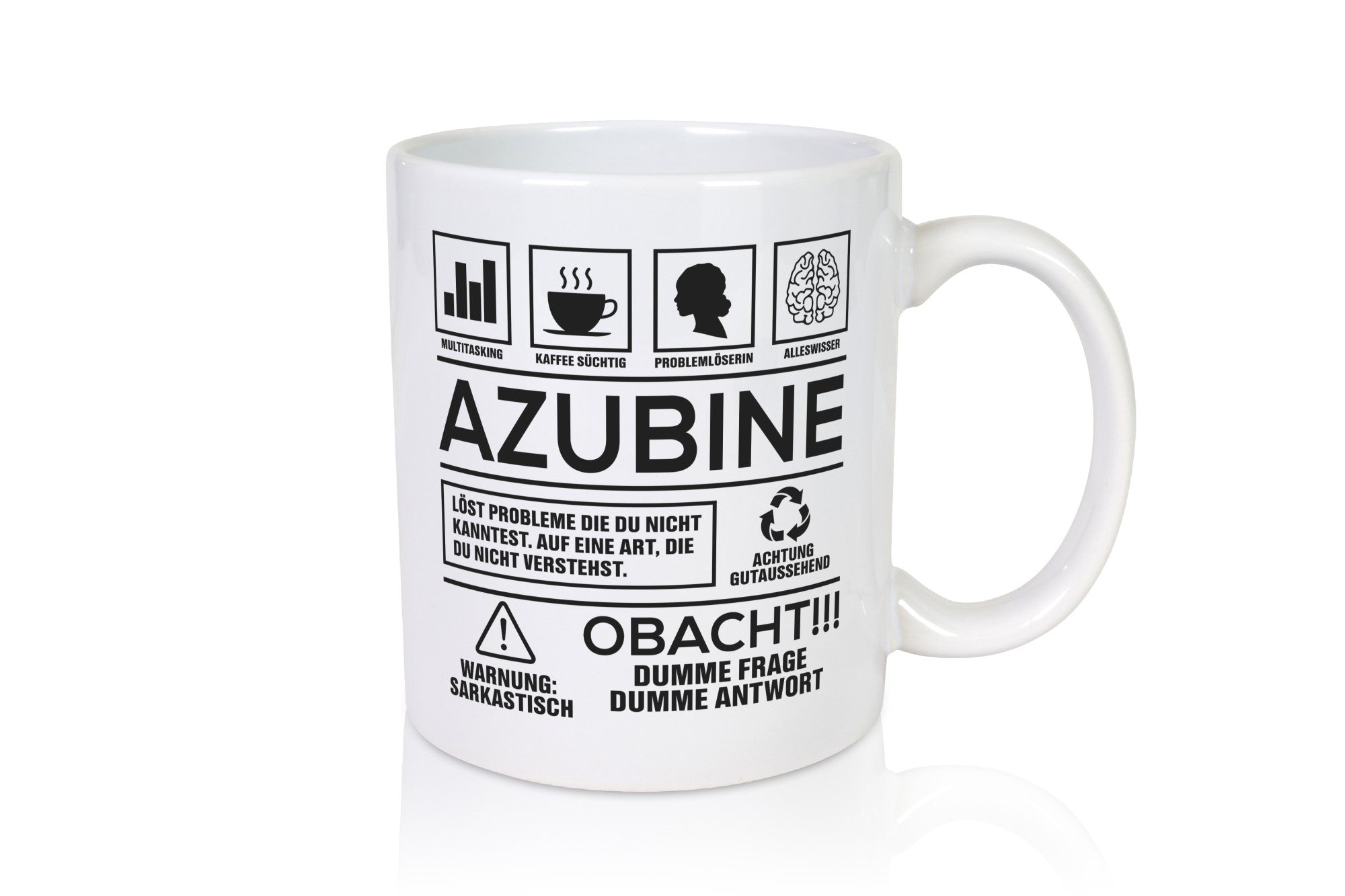 Achtung Probleme Azubine | Ausbildung Lehre Lehrling lustiger Spruch Geschenk