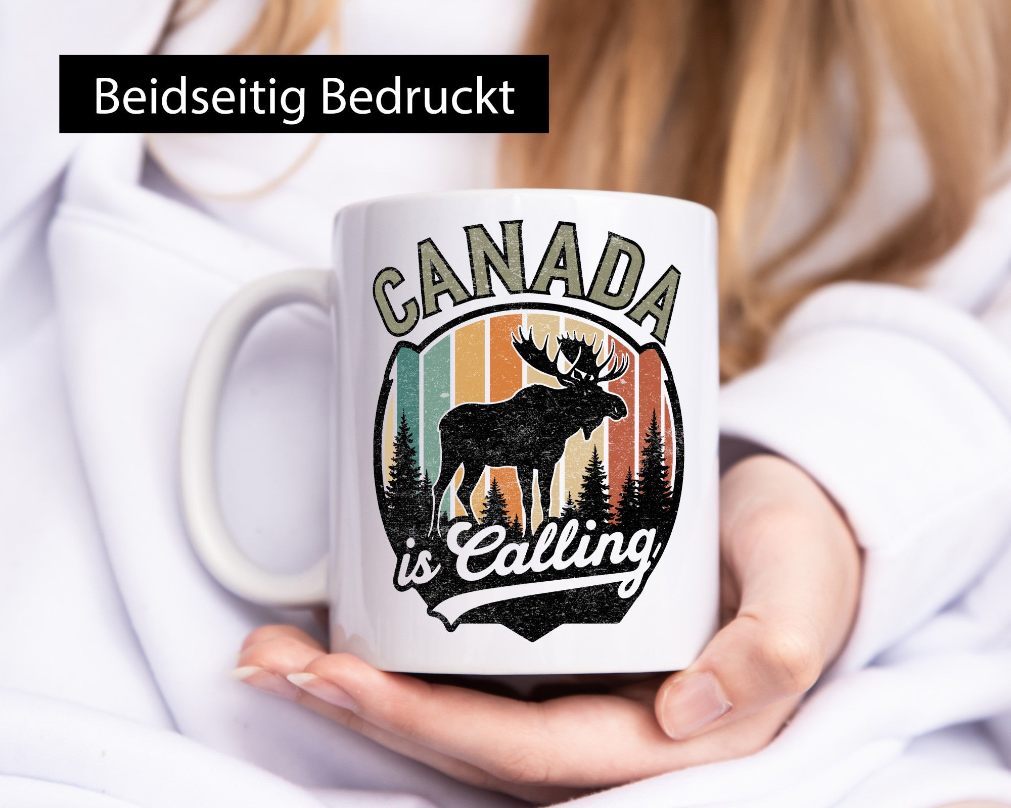 Canada is calling | Retro ruft an Urlaub Kanada lustiger Spruch Geschenk Humor