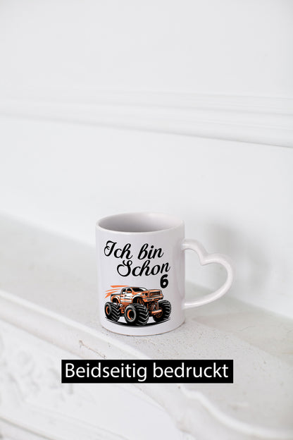 6. Geburtstag | Monster truck 6 Jahre Humor Geschenkidee Tasse