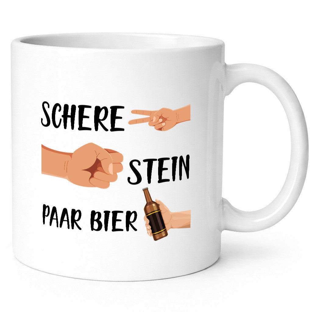Schere Stein paar Bier | Biertrinker Party Pils lustig Humor Geschenkidee