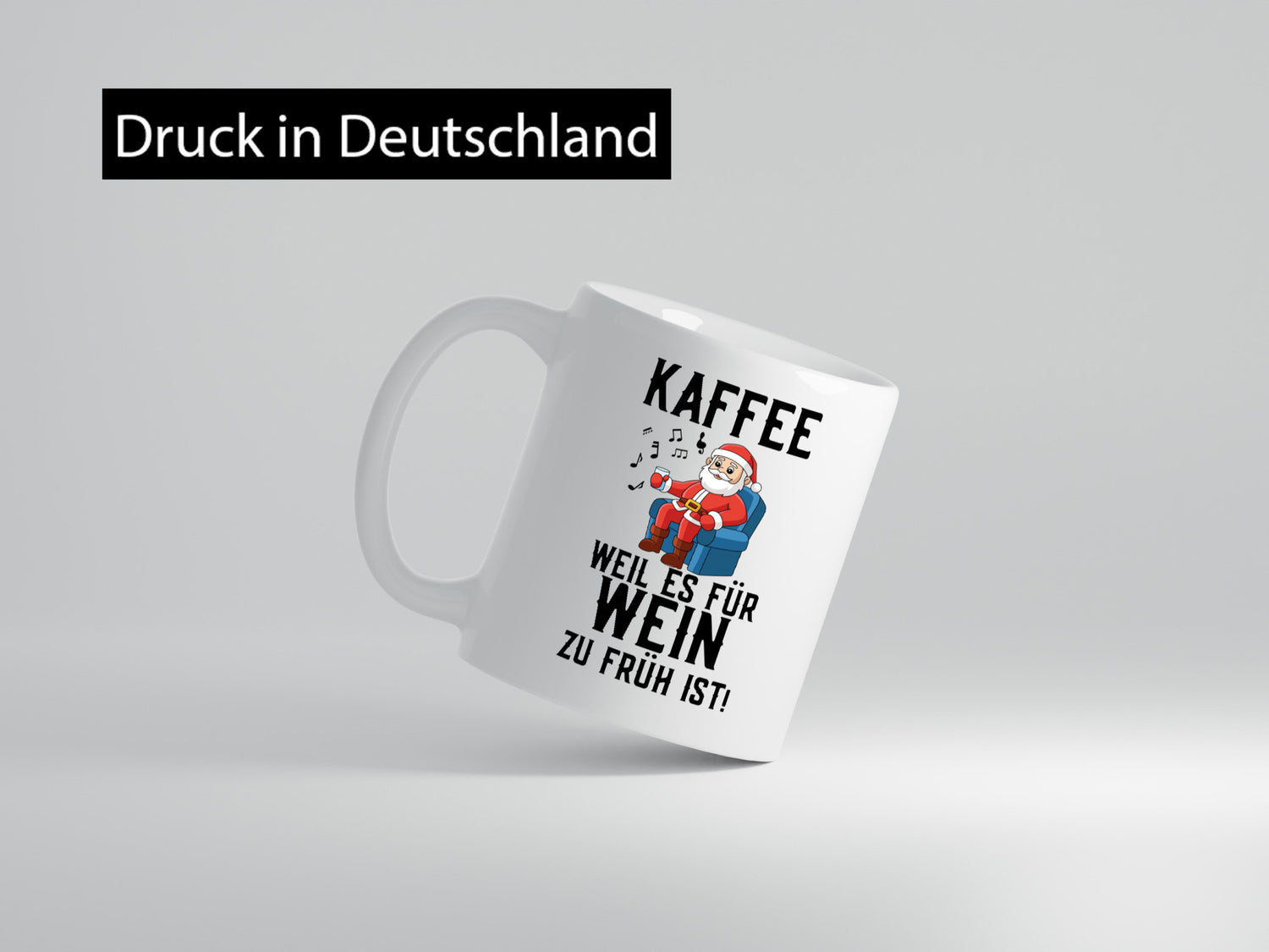 Kaffee | Wein Weihnachten Weihnachtsmann Santa Claus Geschenk Humor