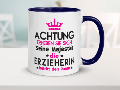 Seine Majestät Erzieherin | Pädagogin Schule Humor Geschenkidee Tasse