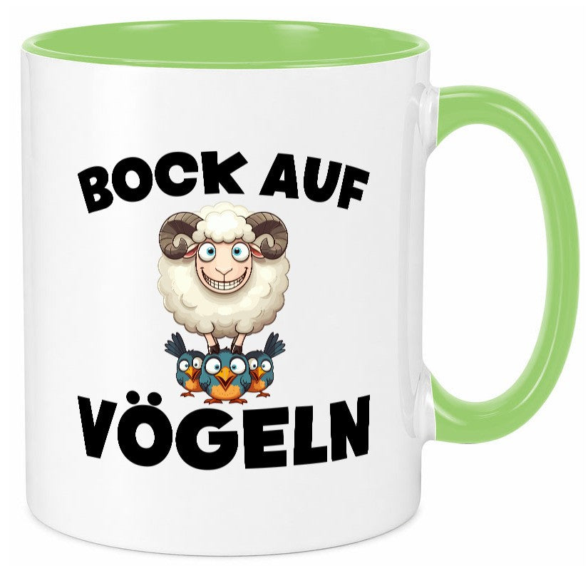 Bock auf Vögeln | Vögel Lustig v2 Humor Geschenkidee Geschenk Tasse