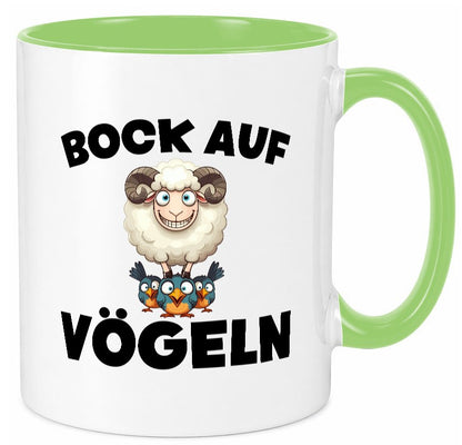 Bock auf Vögeln | Vögel Lustig v2 Humor Geschenkidee Geschenk Tasse