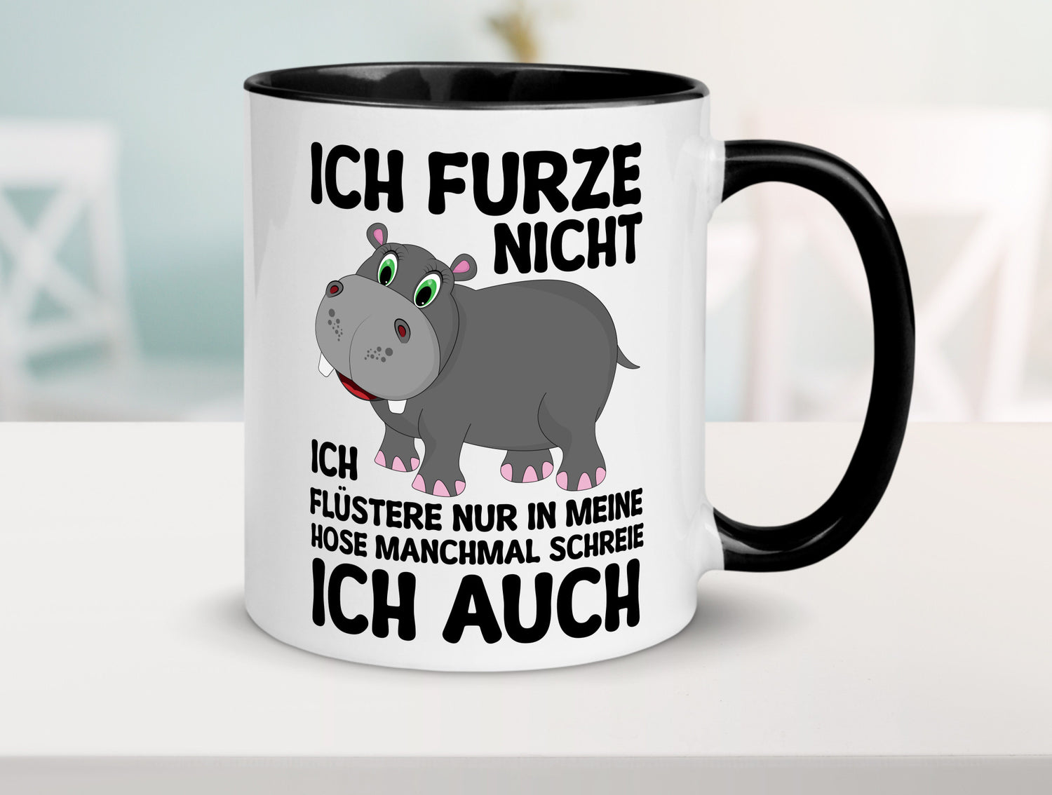 Ich furze nicht | furznilpferd v2 Humor Geschenkidee Tasse