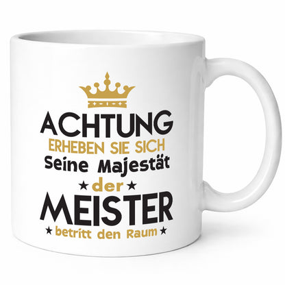 Seine Majestät Meister | Meisterbrief lustiger Spruch Geschenk Humor