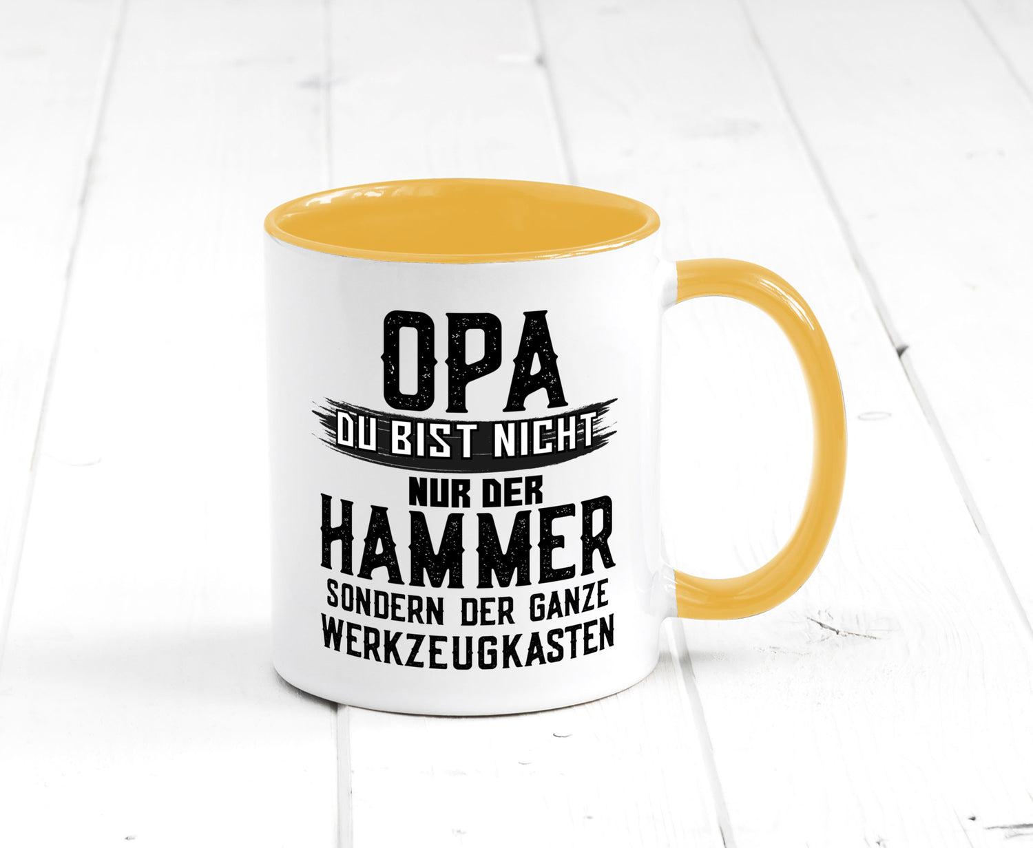 Opa ist der Hammer | Großvater Tasse Werkzeugkasten lustig Familie Geschenkidee