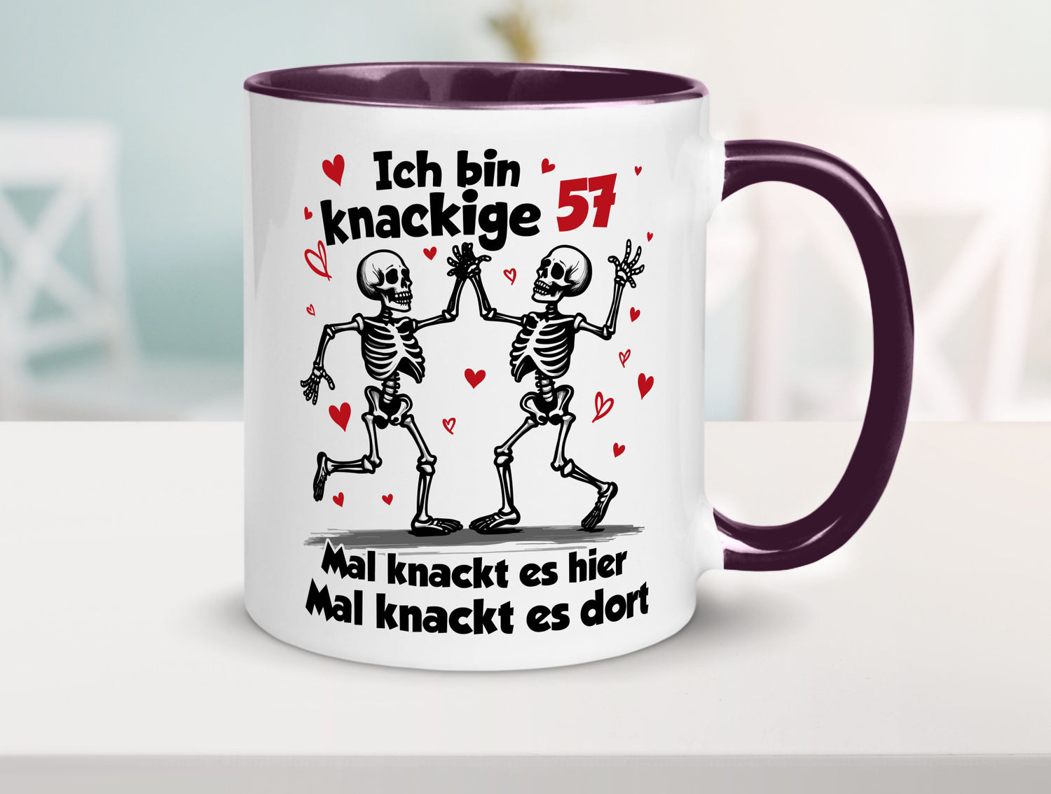 57. Geburtstag | Knackige 57 Ich bin alt lustig Geschenkidee Geschenk Tasse