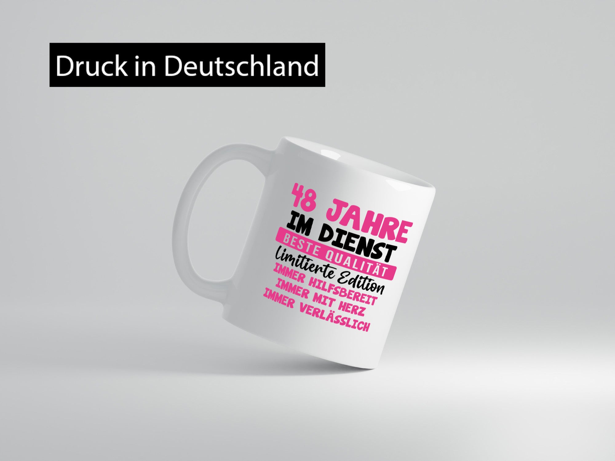 48 Jahre im Dienst | Jubiläum Arbeit v10 lustiger Spruch Geschenk Kollegen Büro