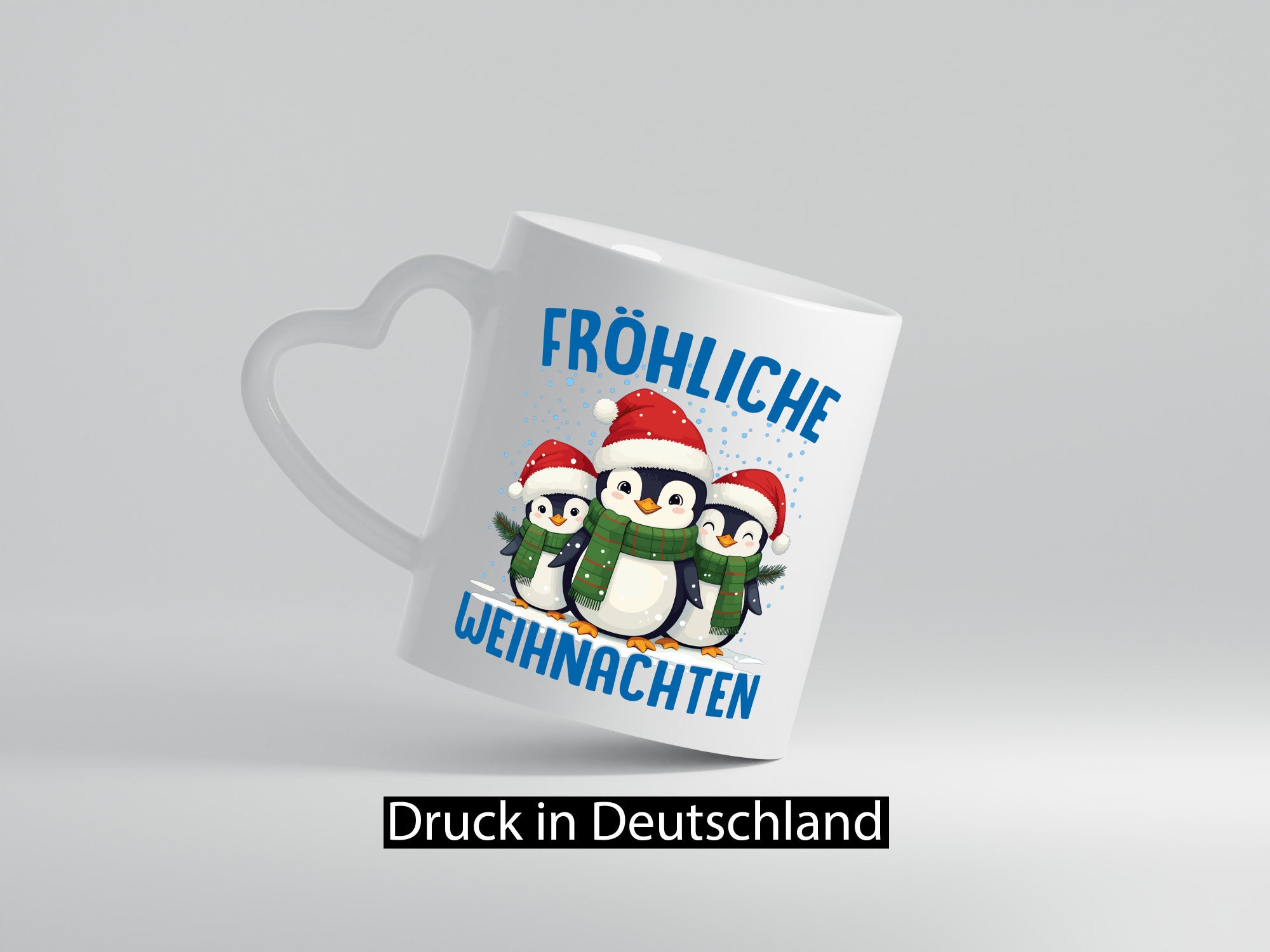 Frohe Weihnachten | Pinguien lustiger Spruch Geschenk Humor Geschenkidee Tasse