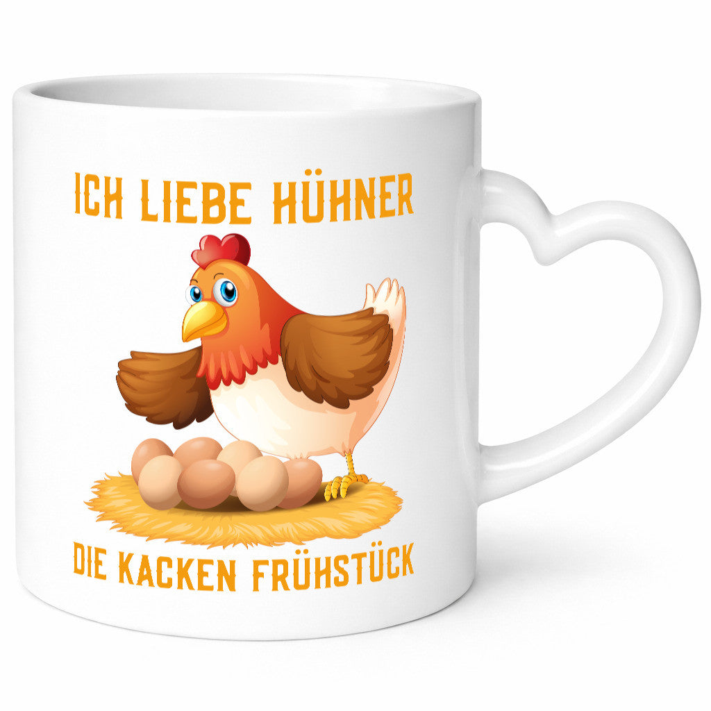 Ich liebe Hühner | Eier Frühstück Huhn Comic Witz Geschenk Humor Geschenkidee