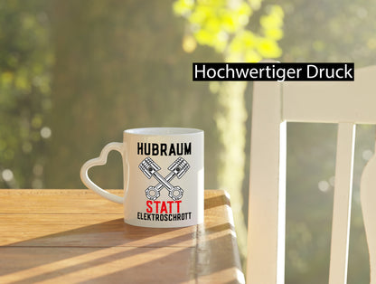 Hubraum statt Elektroschrott | Autofan Verbrennungsmotor Geschenk Humor