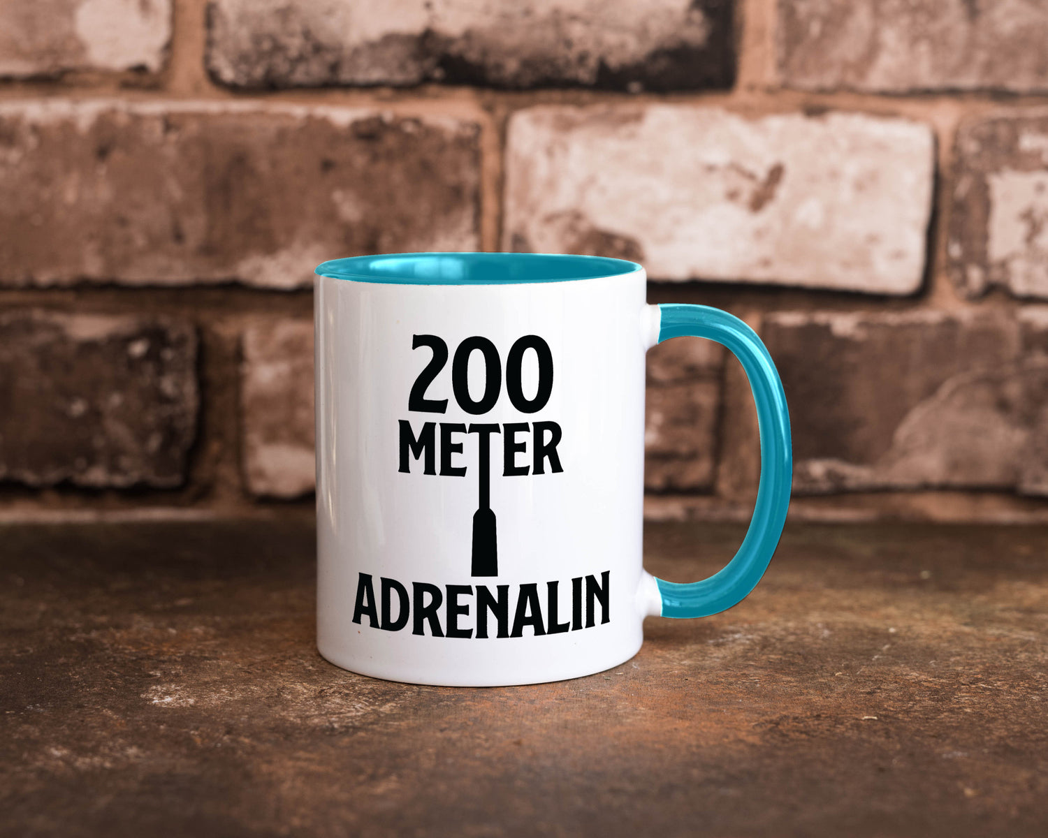 200 Meter Adrenalin v2 lustig Humor Geschenkidee Geschenk Tasse
