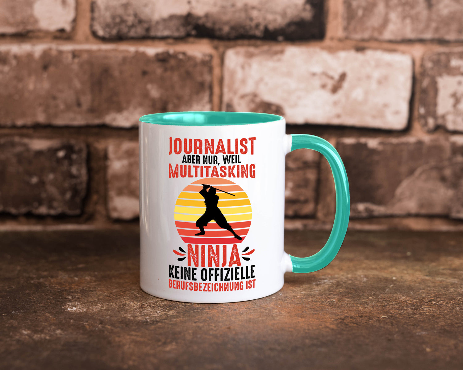Journalist weil Multitasking Ninja kein Beruf ist Geschenk Arbeit Kollegen Büro