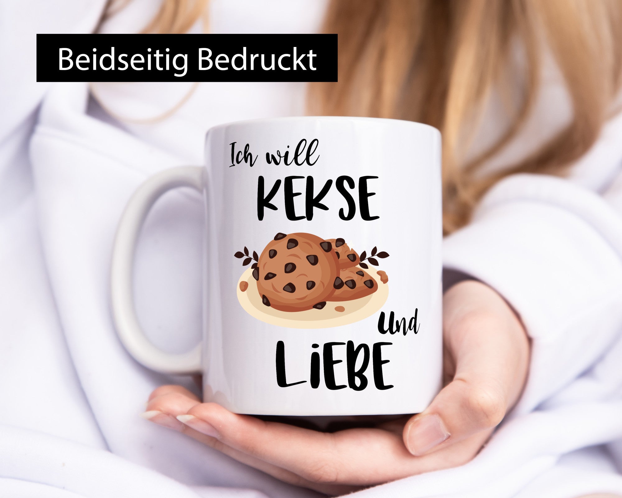 Ich will Kekse und Liebe | Pärchen lustig Humor Geschenkidee Geschenk Tasse
