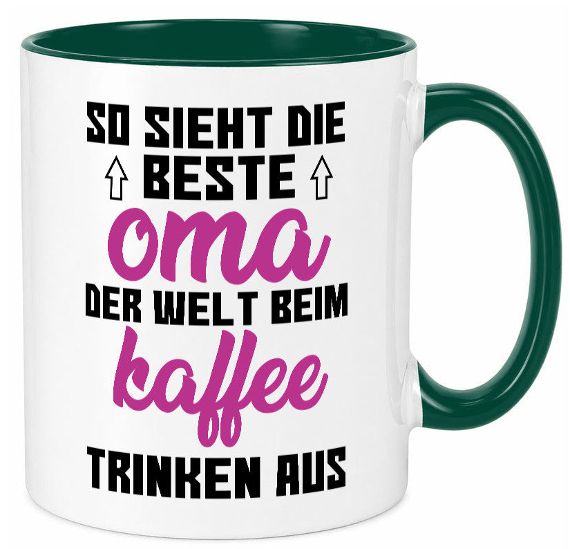 Beste Oma der Welt | Großmutter Tasse lustiger Spruch Geschenk Familie