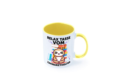Relax Tasse: Zahnarzthelfer | Zahnmedizin lustig Humor Geschenkidee Geschenk