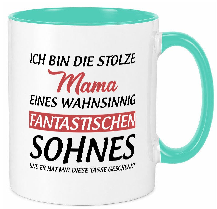 Stolze Mama | Sohn hat mir diese Tasse geschenkt Geschenkidee Familie Humor