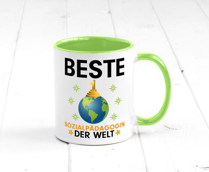 Welt Beste Sozialpädagogin | Humor Pädagogin Geschenkidee Tasse