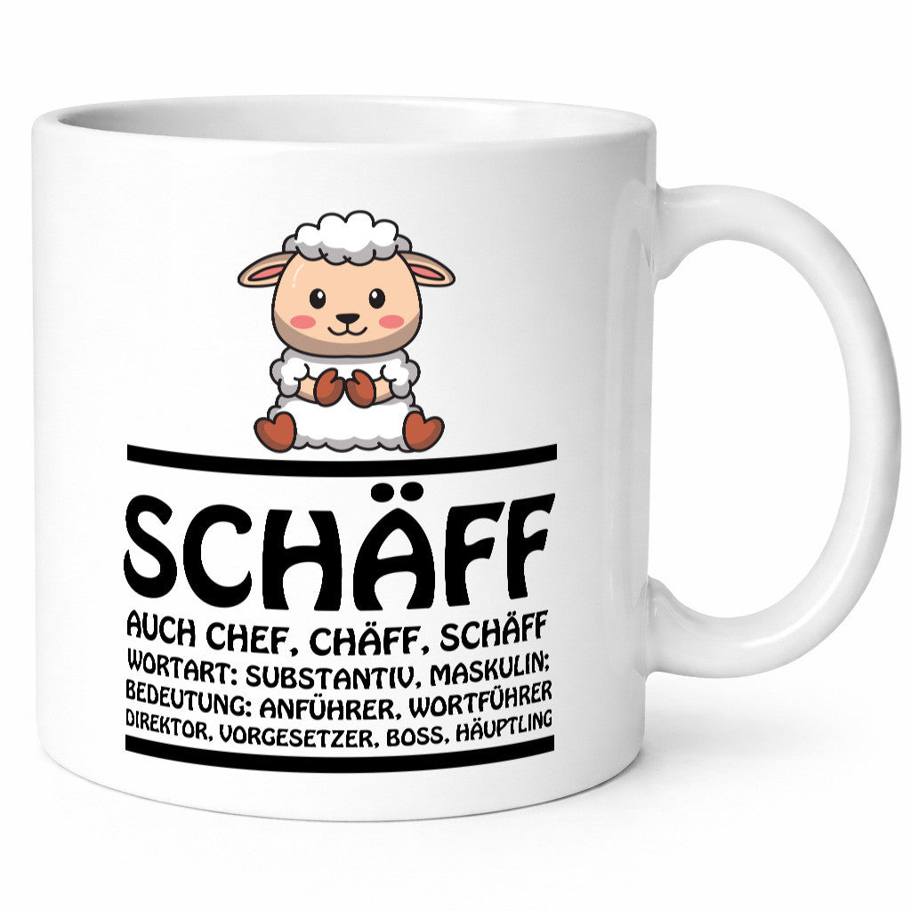 Schaff ? Chef Tasse Geschenk Arbeit Kollegen Büro lustiger Spruch