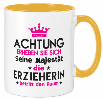 Seine Majestät Erzieherin | Pädagogin Schule Humor Geschenkidee Tasse