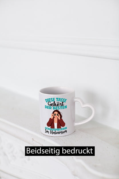 Im Universum: Schauspielerin | Theater Geschenkidee Humor Tasse