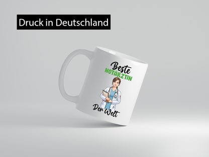 Beste Notärztin | Ärztin v2 lustiger Spruch Geschenk Humor Geschenkidee Tasse