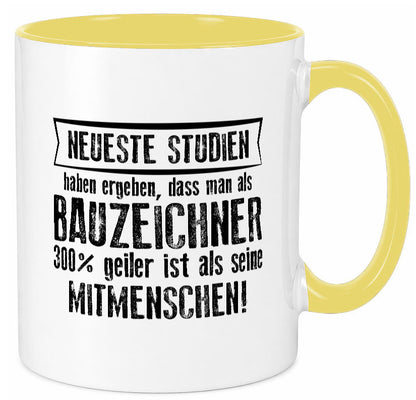 Neuste Studien: Bauzeichner | Zeichner Humor Geschenkidee Tasse
