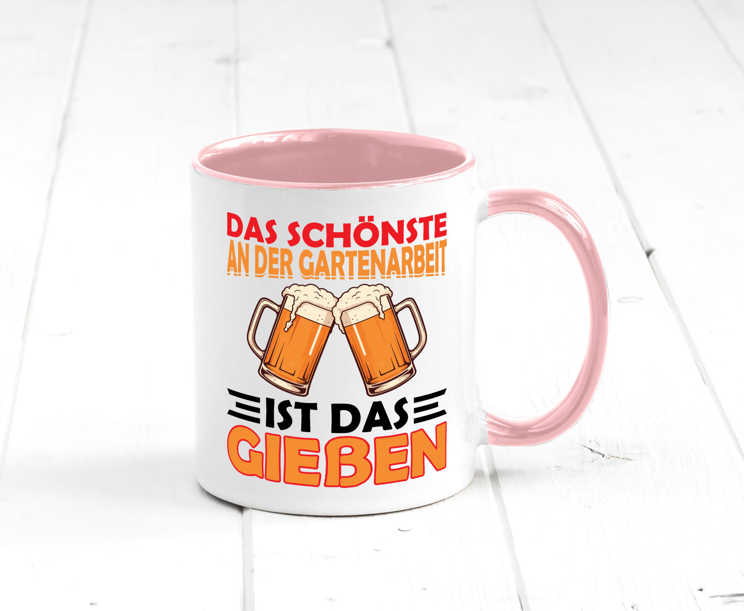 Das schönste an gartenarbeit ist Gießen | Biertrinker Geschenkidee Arbeit