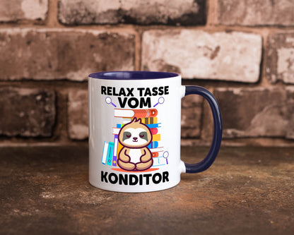 Relax Tasse: Konditor | Konditorei lustiger Spruch Geschenk Humor Geschenkidee